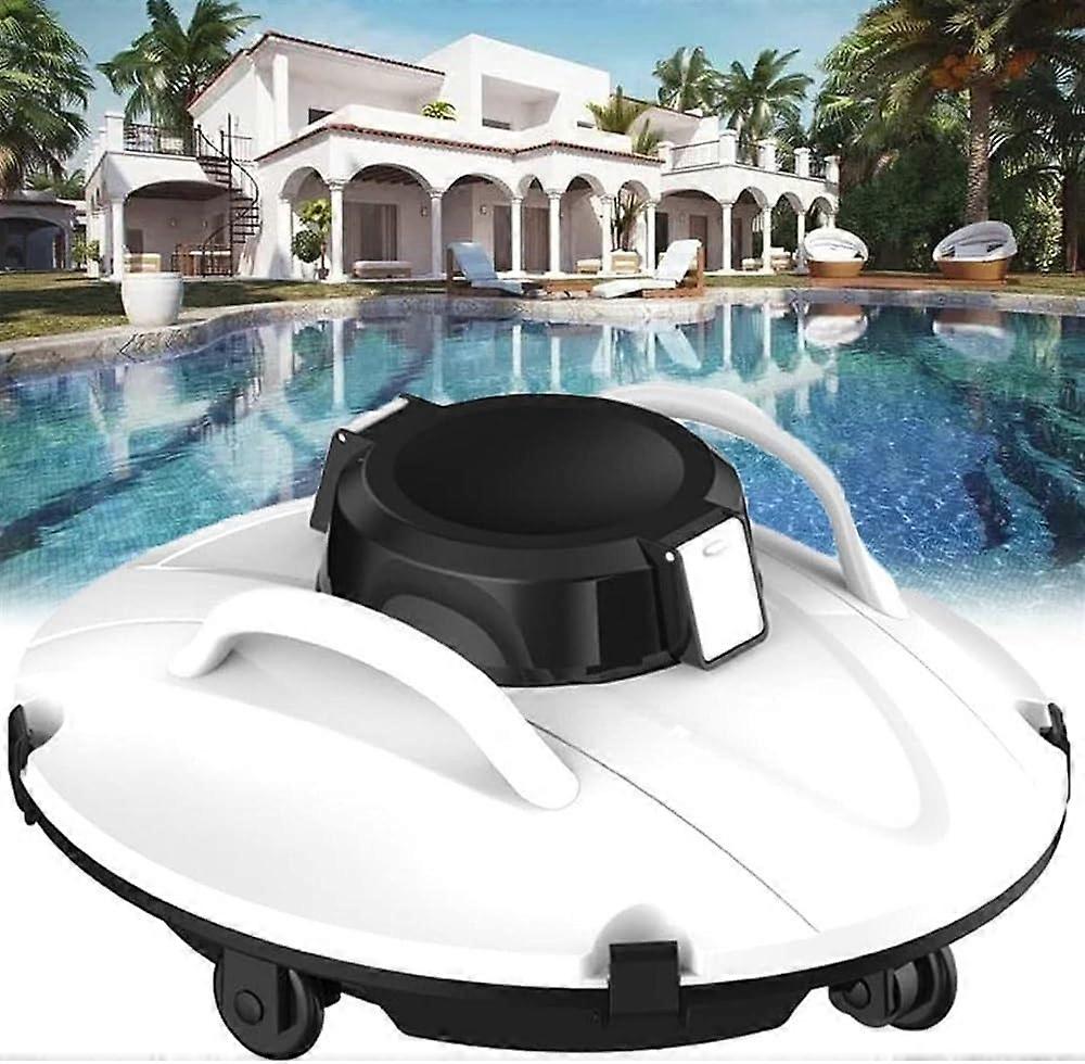 Cordless Pool Cleaner Robot with AutoDock Technology for Inground Flat Pools, 140Minute Runtime