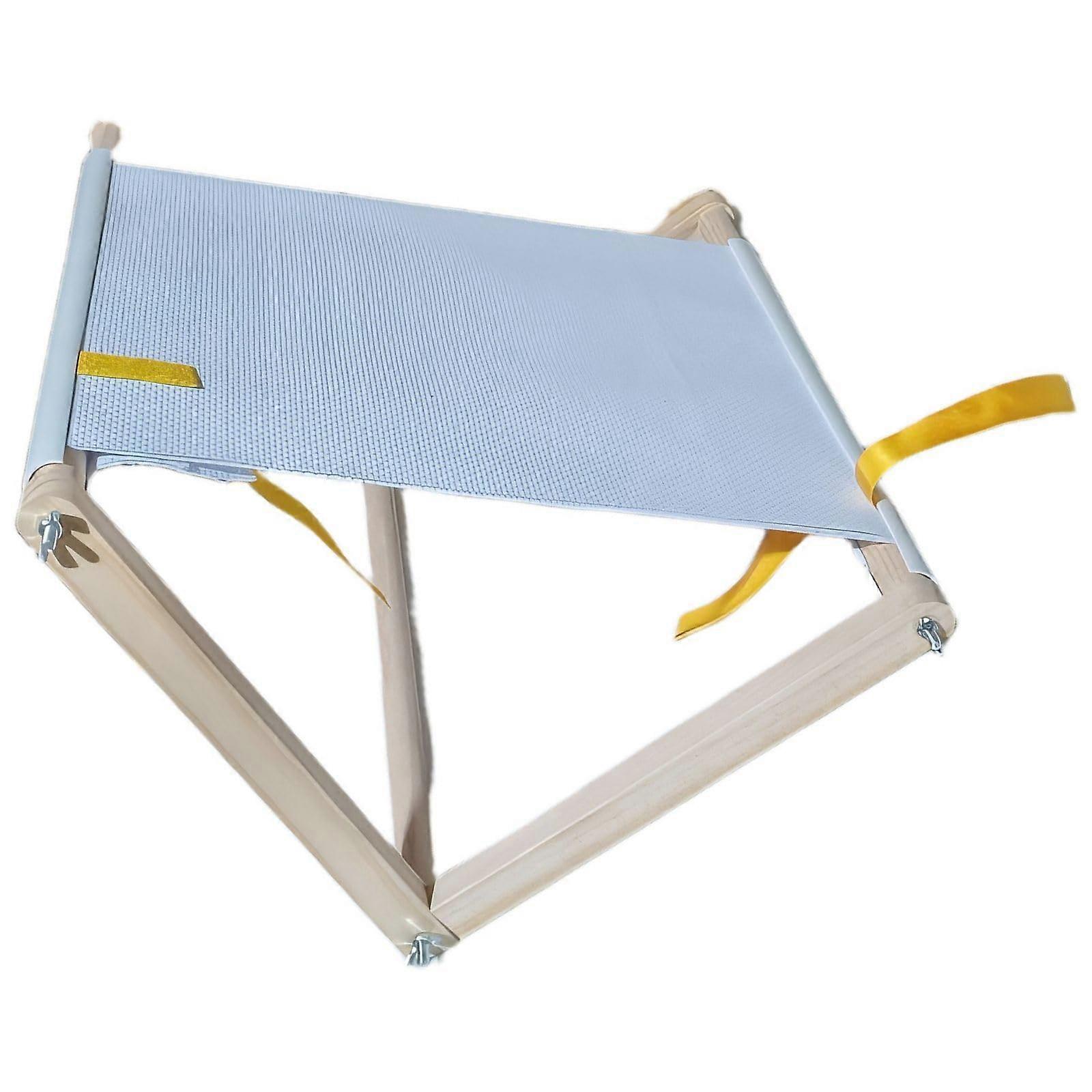 Adjustable Wooden Embroidery Frame for Cross Stitch, Solid Wood Needlework Stand with Tension Knobs