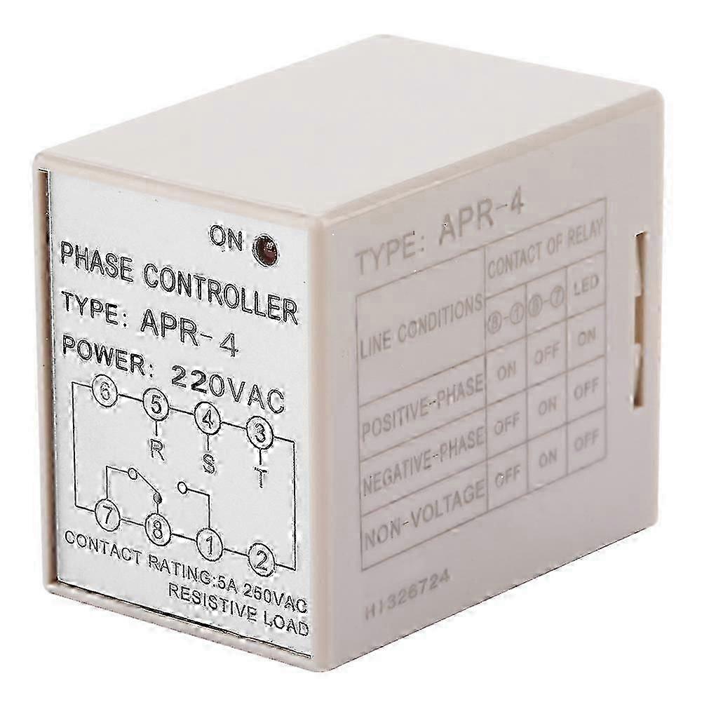 APR-4 Phase Loss Reverse Protection Relay Phase Sequence Controller 10A (220VAC) Edition 0118