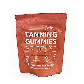 Hautbräunende Gummibärchen für einen natürlichen Teint – 60 Stück – Nährstoff-Gels & Kaugummis – Orange