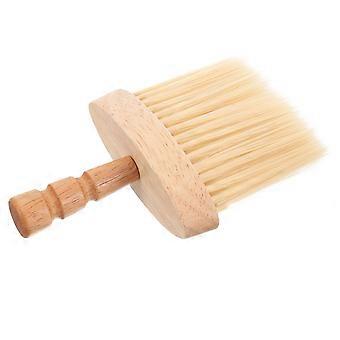 Barber Brush for Shaving and Neck Dusting 3Pcs Wooden Handle Beige