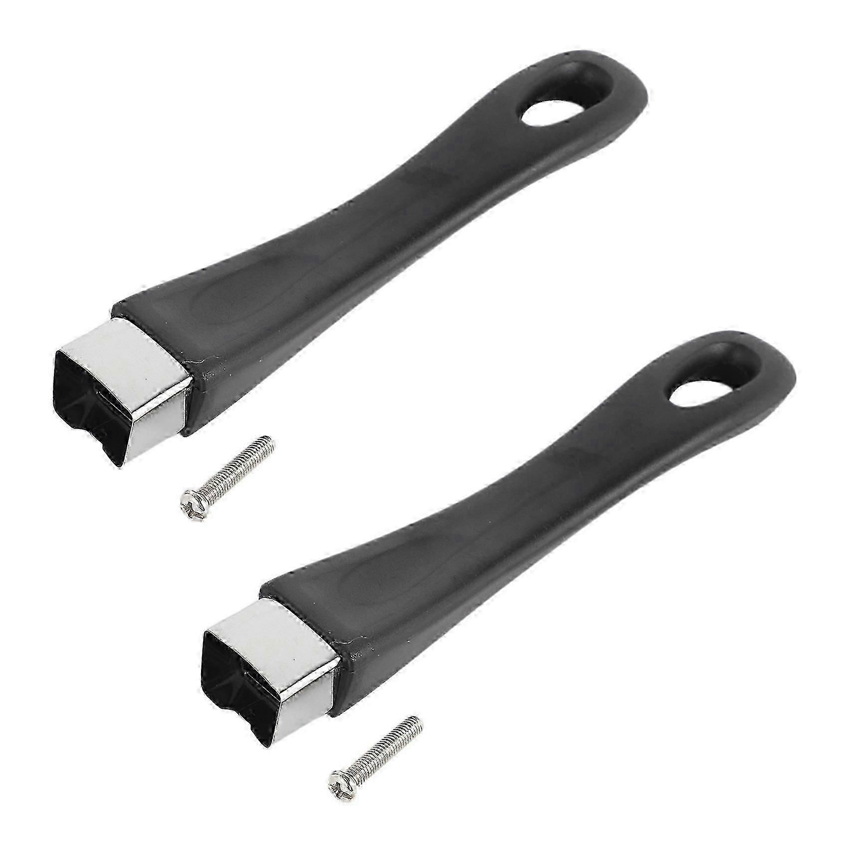 2X Black Replacement Bakelite Handle Compatible with Pan Pot Cookware