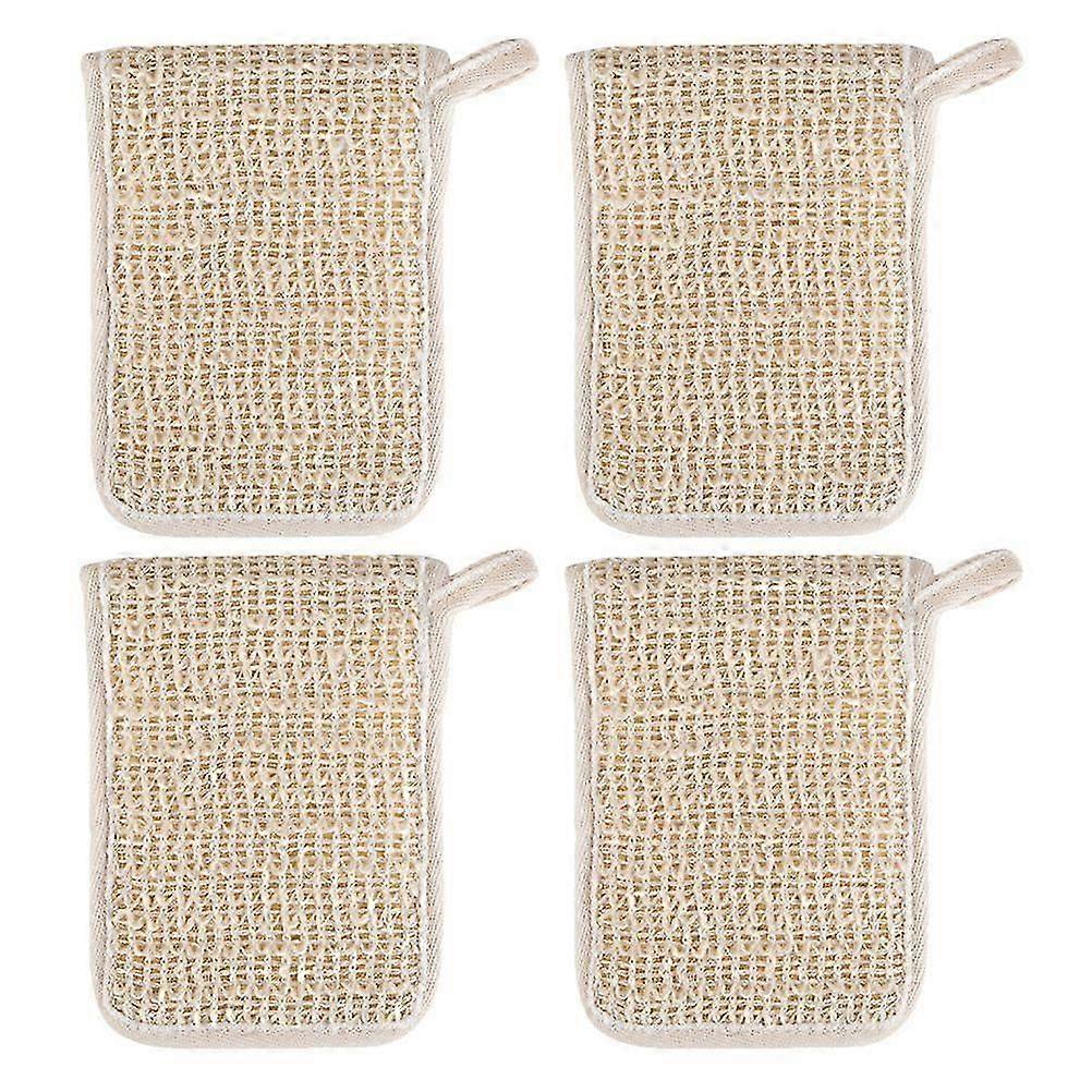 Exfoliating Soap Bag Shower Soap Holder Quick Drying Pouch 2Pcs for Cleansing