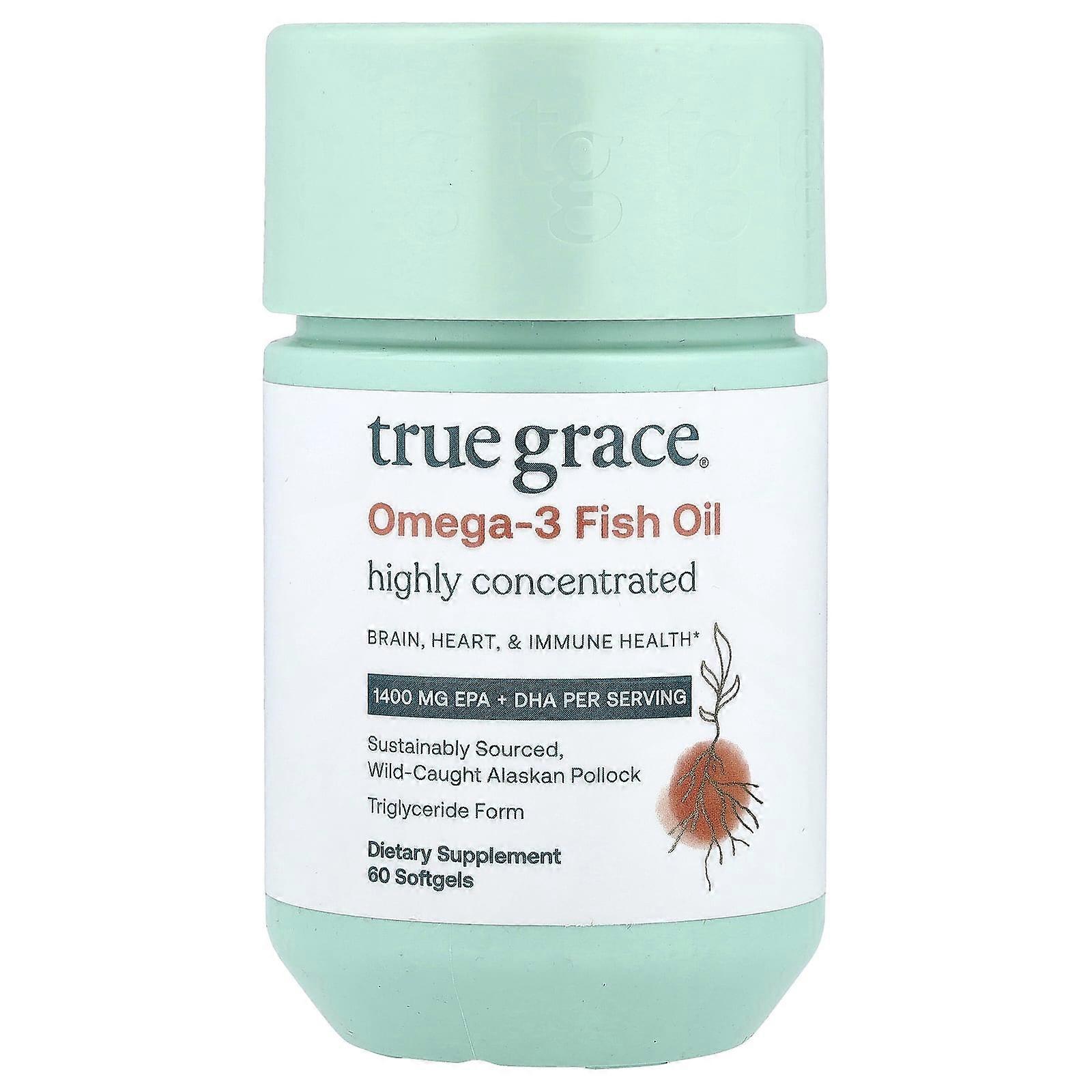 True Grace, Omega 3 Fish Oil, 60 Softgels