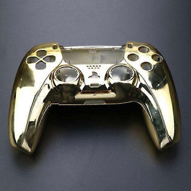 Chrome Glossy Replacement Front Housing Shell Touchpad & Decorative Trim Shell & Bottom Shell For PS5 Playstation 5 Controller