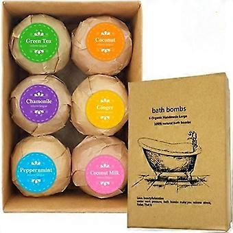 Bath Bombs Gift Set - 6 Relaxing Scents, Usa Made Bath Bombs For Women & Men, Natural Bath Bombs For Kids Bath Bombs, Bath Bombs For Girls, Bathbomb B