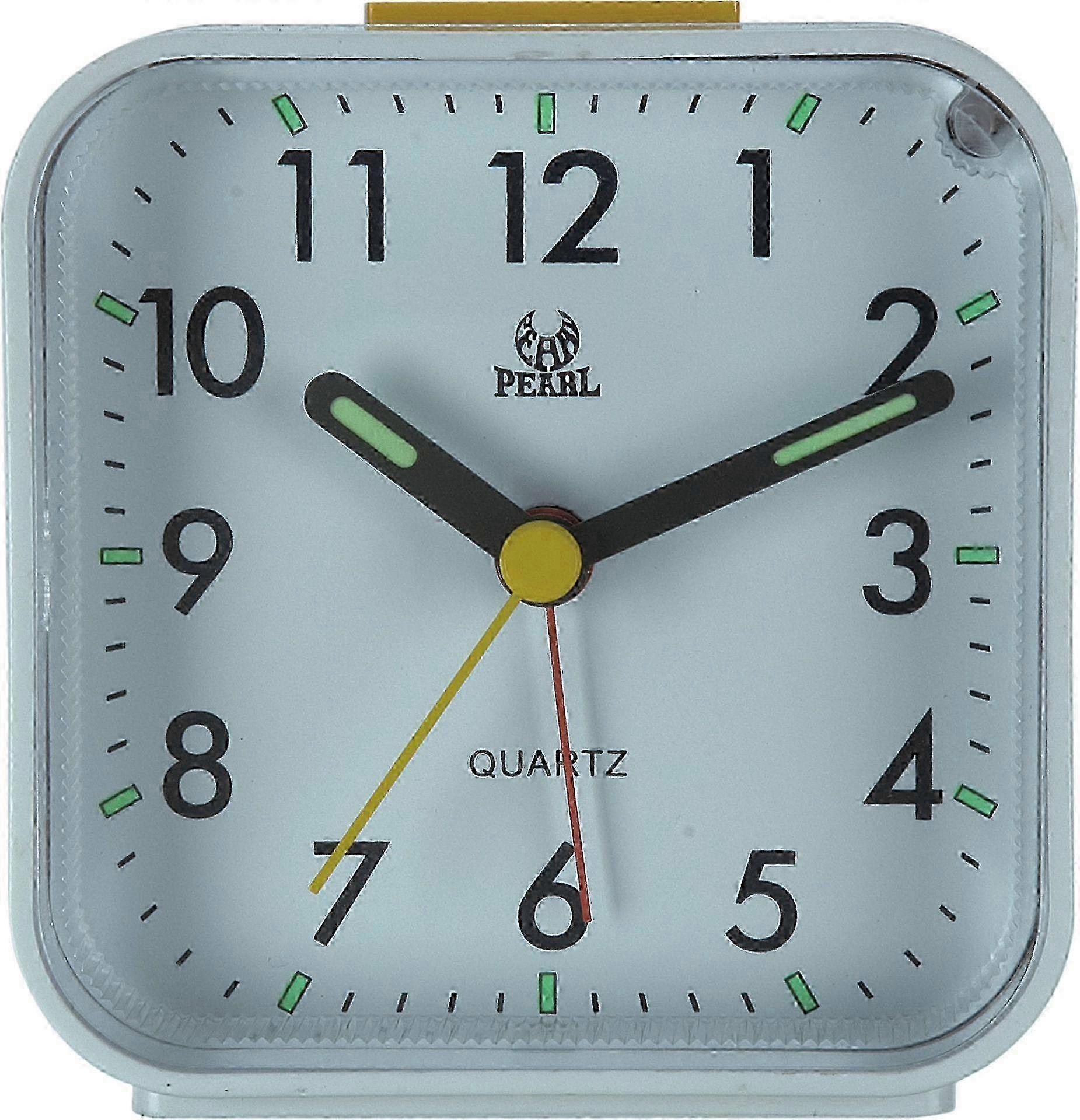 Silent Analog Alarm Clock Small With Night Light Snooze Function