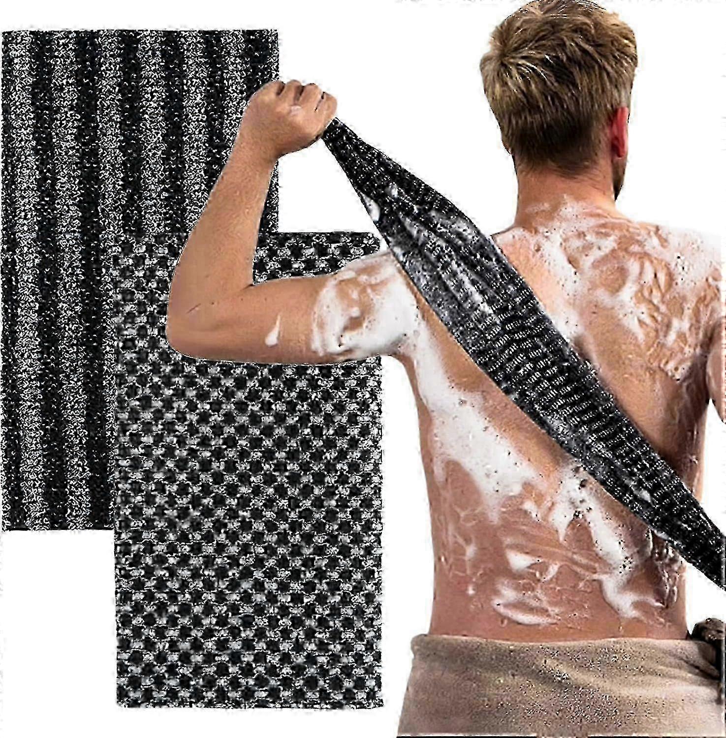 Exfoliating Body Back Brush Shower Back Scrubber for Bathing Sauna Cleansing