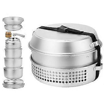 10pcs Camping Stove Kit Camping Pot Pan Stove Set pour Camping En Plein Air Cuisine Randonnée