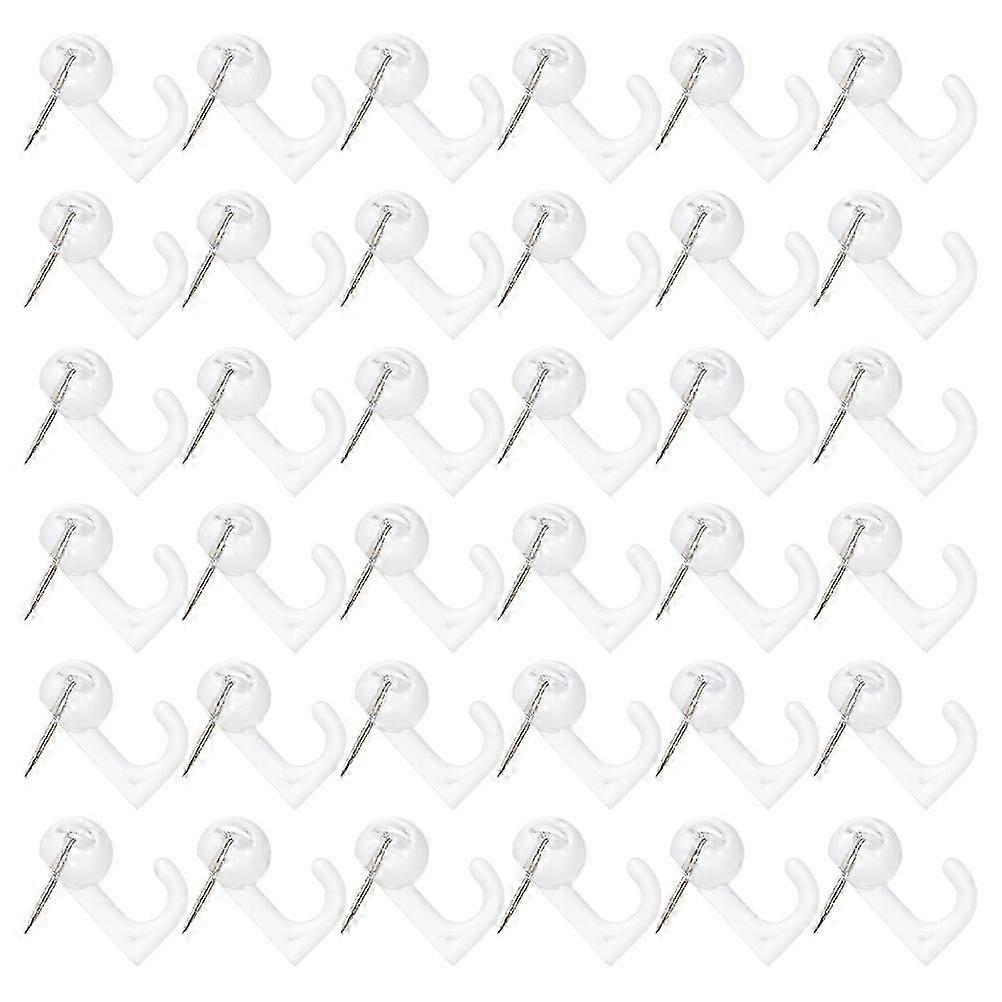 Thumb Tack Reliable Push Pin Hook for Fixing Photos 2 Boxes Transparent