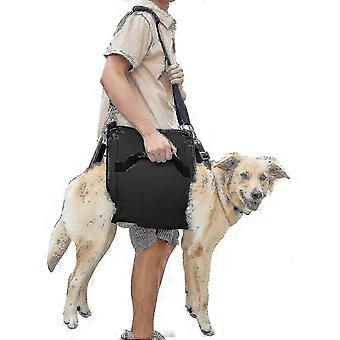 Dog Carry Sling, Emergency Backpack Pet Legs Support & Rehabilitation Dog (black) Lift Harness For N-acgn