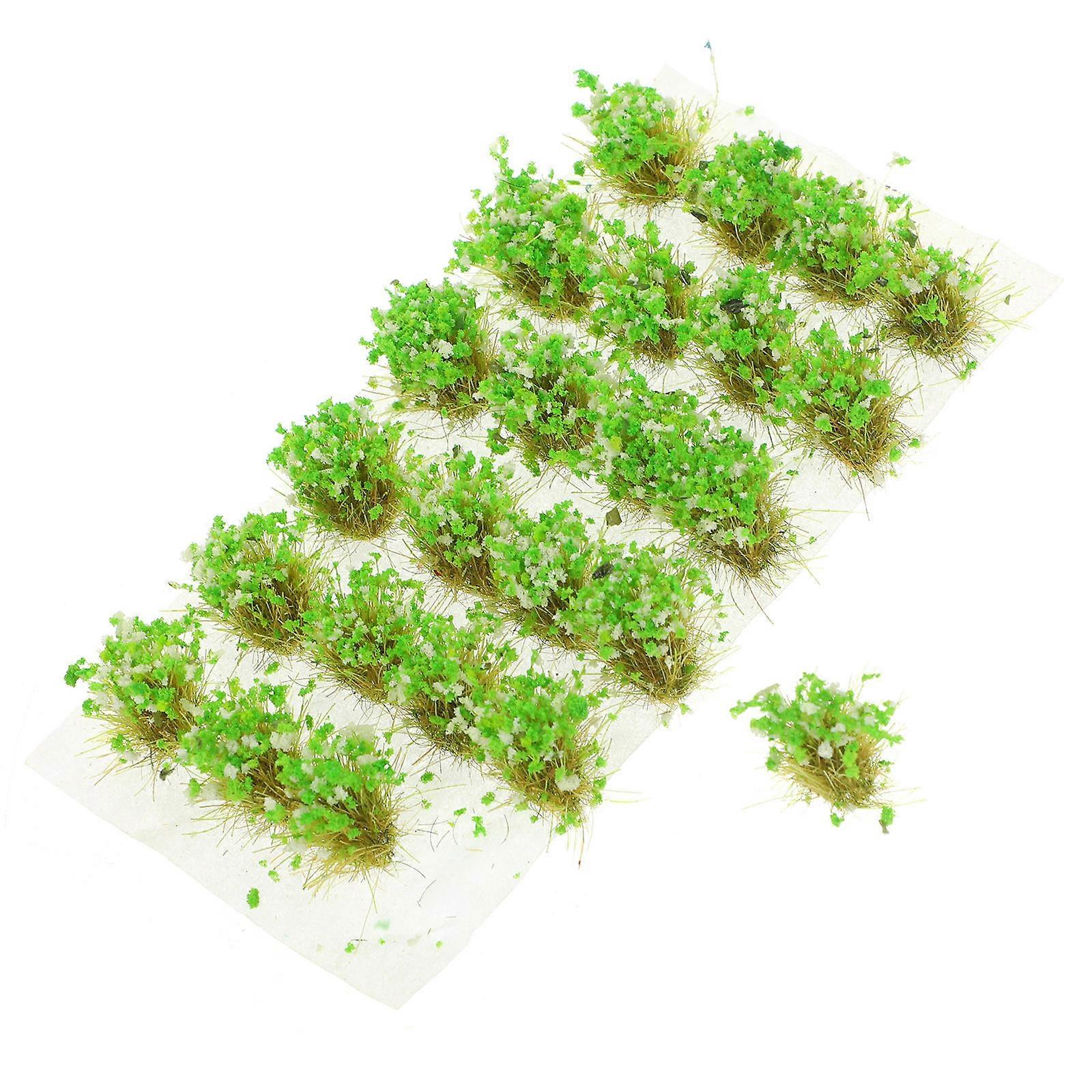 Fake Grass Simulation Grass Decor Plastic Cluster for DIY Landscape 1 Box