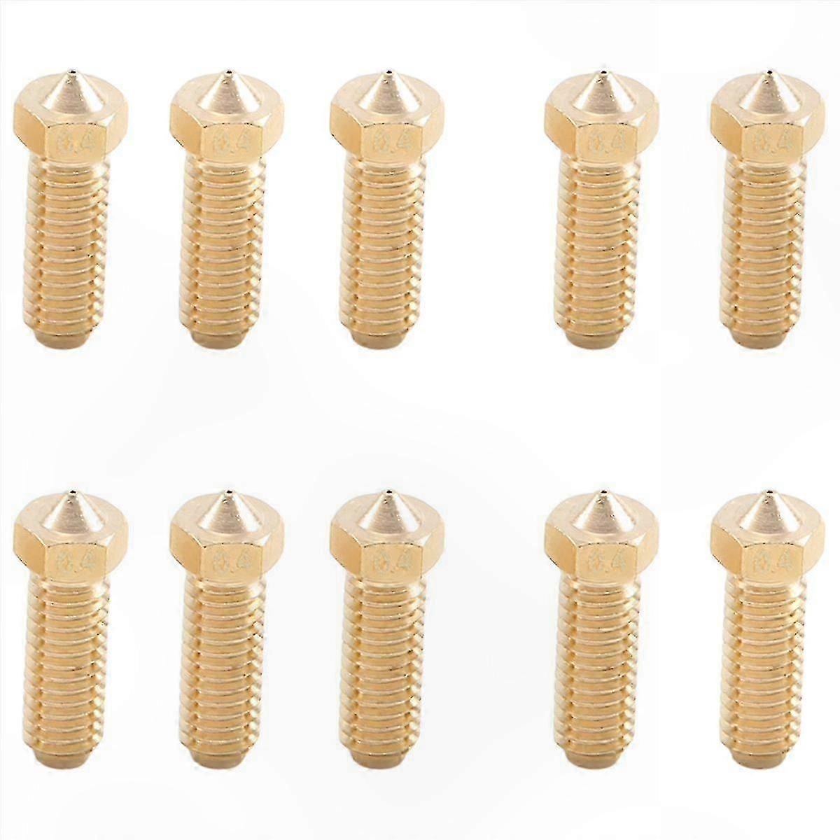 10Pcs Brass Nozzles compatible with 3D Printers