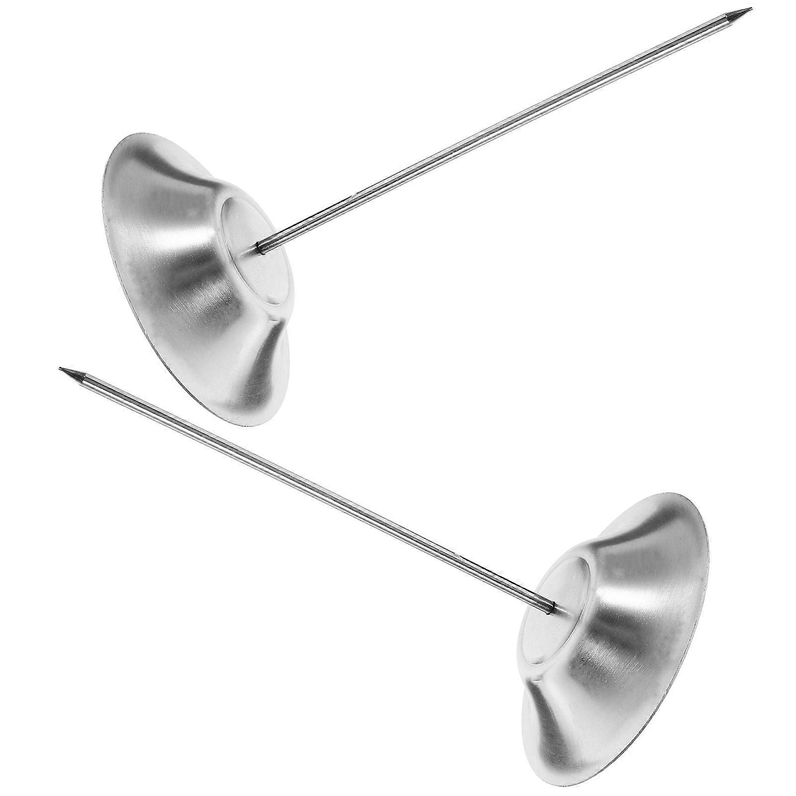 Menu Summons Fork Stainless Steel Receipt Needle Folder 2Pcs for Office Use