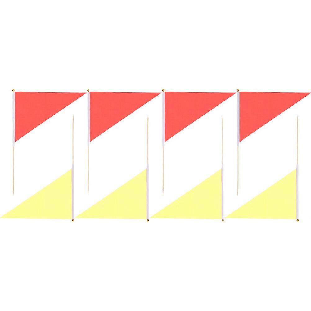 Yard Flags for Outside Triangle Marking Flags with 16Pcs for Construction