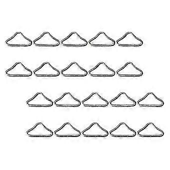 22Pcs Trampolin Dreieck Schnallen Metall Dreieck Ringe V-förmigen Dreieck Ringe Trampolin Liefert