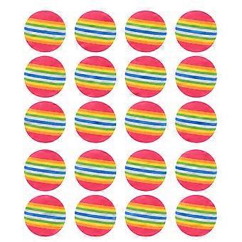 Golf Rainbow Ball Practice Ball for Indoor Training 50Pcs Pack