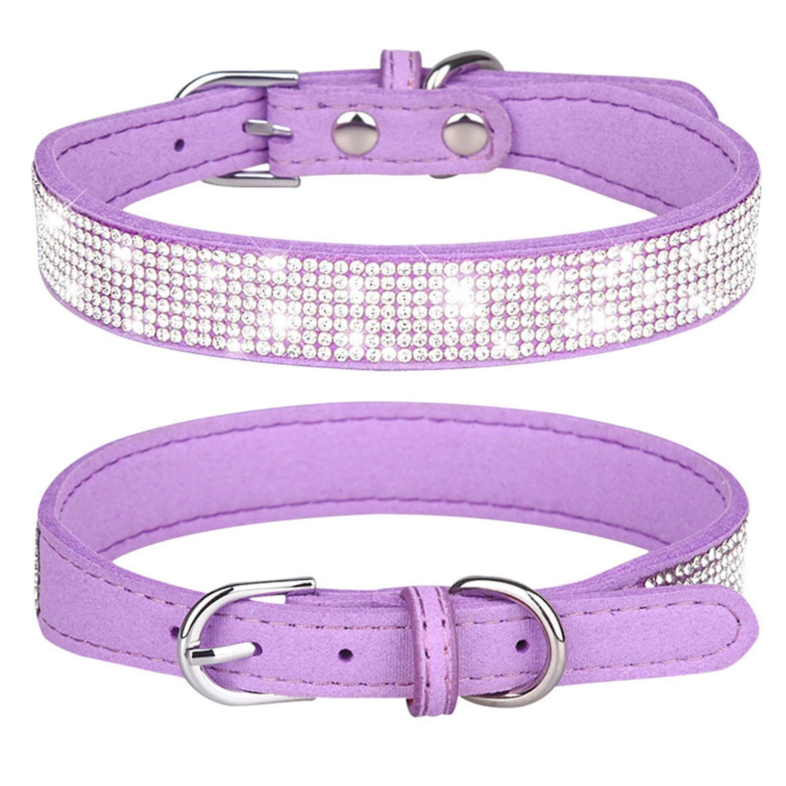 Crystal Rhinestone Reflective Dog Collar