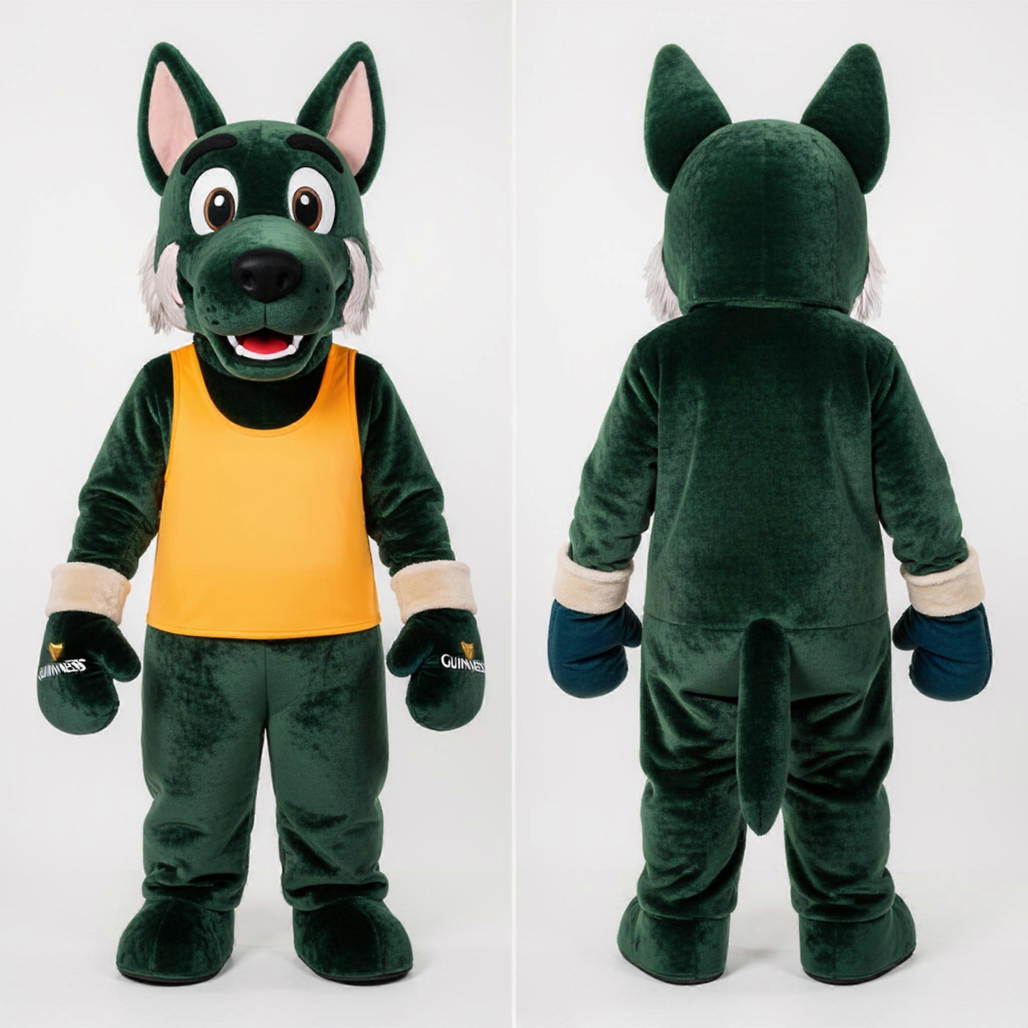 MASTICOT Forest Green Friendly Guinness Mascot