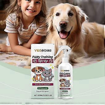Yegbong Pet Toilet Training Spray Training Cats and Dogs to Urinate and Defecate Pet Toilet Training Spray 26s