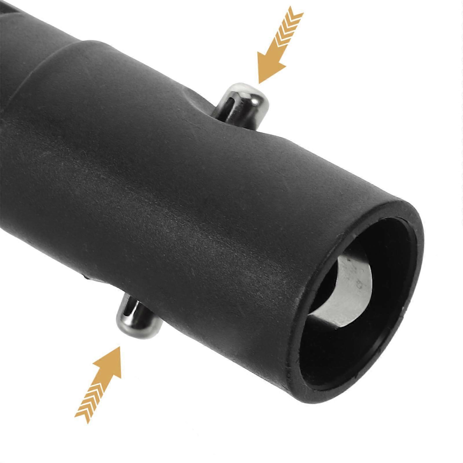2pcs Telescopic Mop Pole Tip with Spring Clip, Threaded Broom Handle Adapter for Cleaning Tools