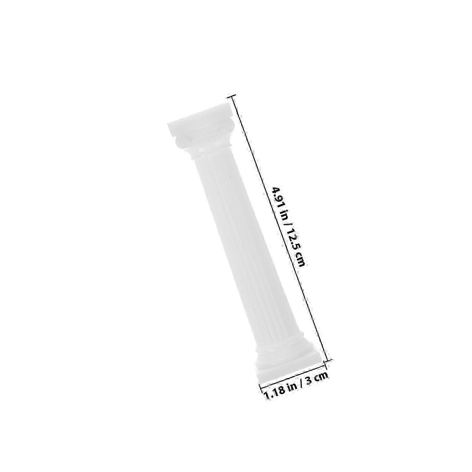 12Pcs Mini Plastic Roman Columns Decorative Wedding Pillars compatible with Decor Use