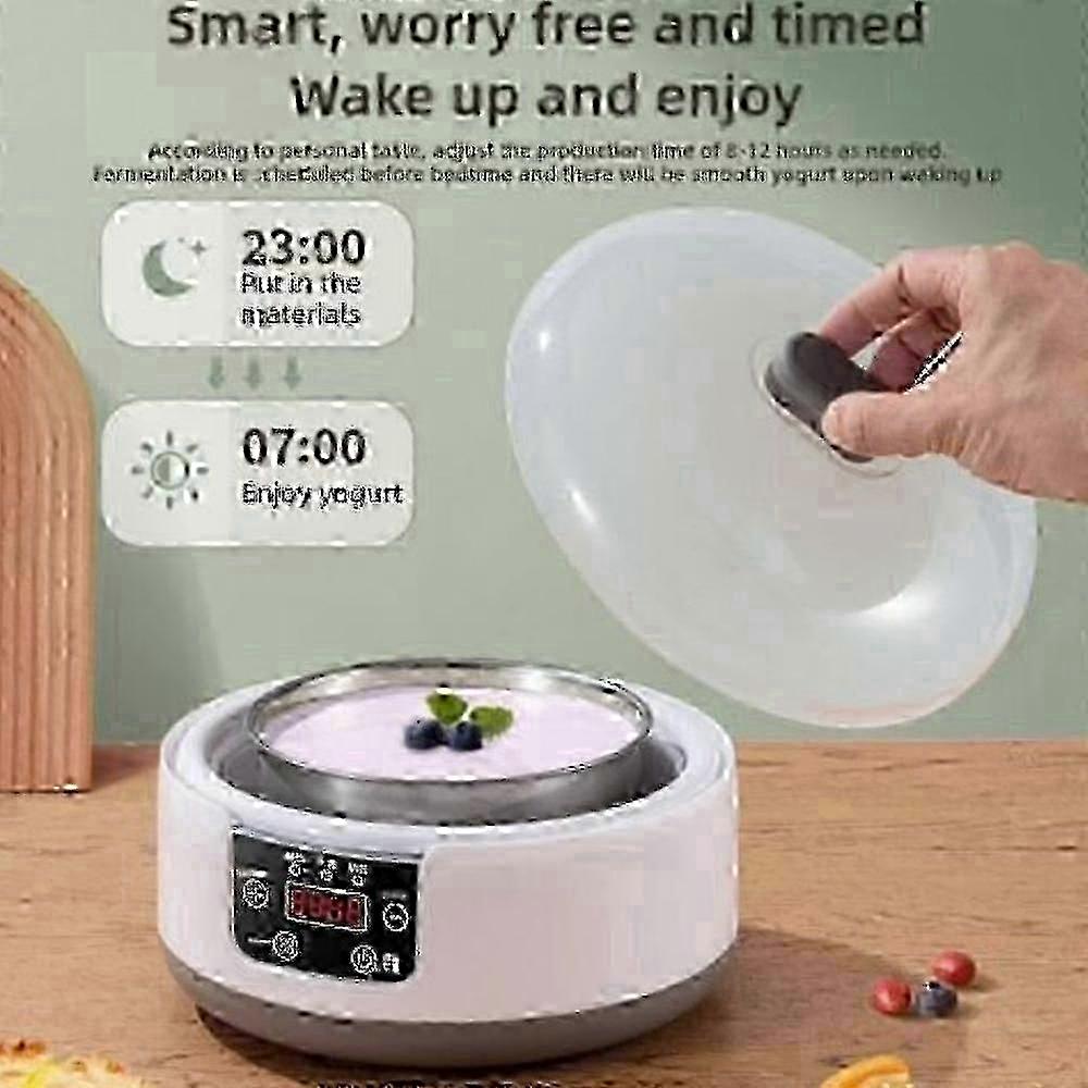 Electric Yogurt Maker with 36 Hour Timer and Adjustable Temperature Control
