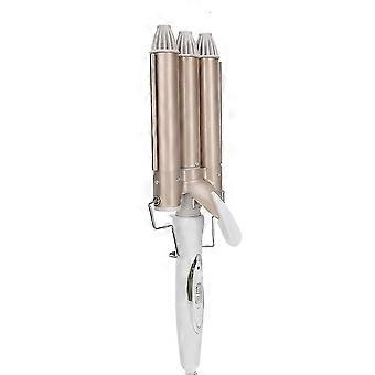 Dreifach-Lockenstab, Salon-Haarstyling-Wellenstab, Haarkrempler, Friseurwerkzeug, 25 mm, 110–240 V, US-Stecker, UDS