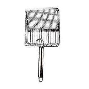 MultiPurpose Cats Litter Scoops Stainless Steel Handle compatible with Household Cage Cleaning Litter Cleaning Tool Multicolor