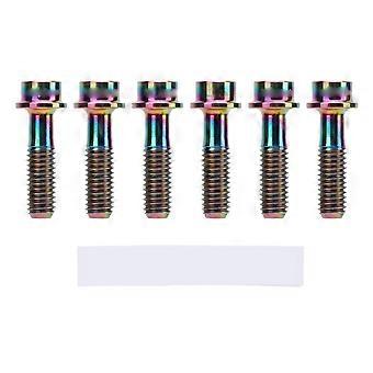 6Pcs M5x18mm Bike Fixed Stem Bolts Bike Brake Lever Fixing Bolts for Mountain Road Bike ColorfulYMQX)