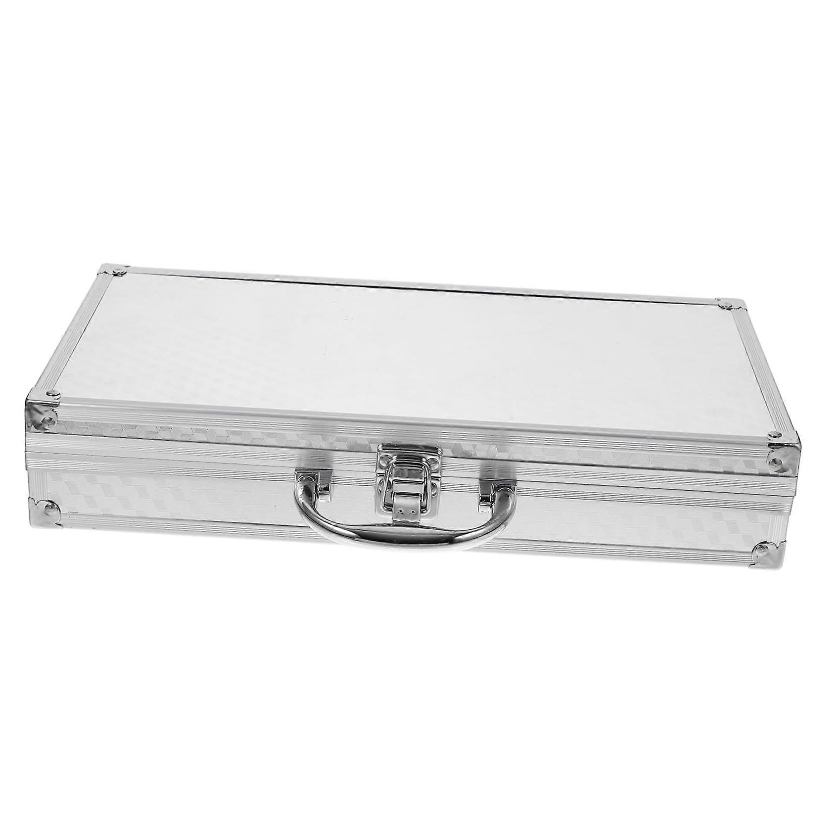 Aluminum Tool Case with ABS Corners, ImpactResistant Durable Shell, Compact Storage for Men