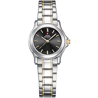 Swiss Military Quartz Analog Woman Watch with SM34003.05 Stainless Steel Bracelet