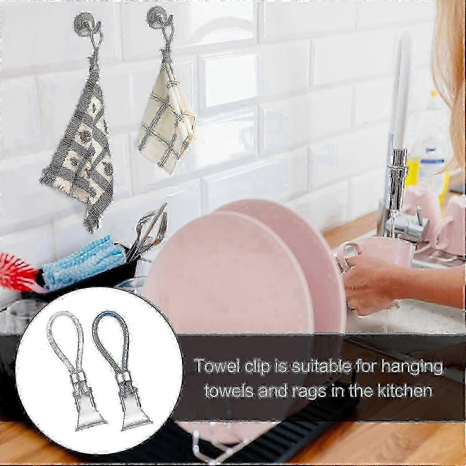 Rust-Resistant Coloured Towel Clips
