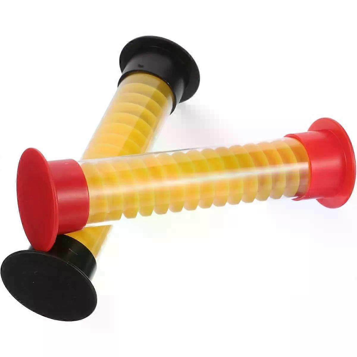 2pcs Sound-enhanced Plastic Board Game Hourglass Timer, 5-second