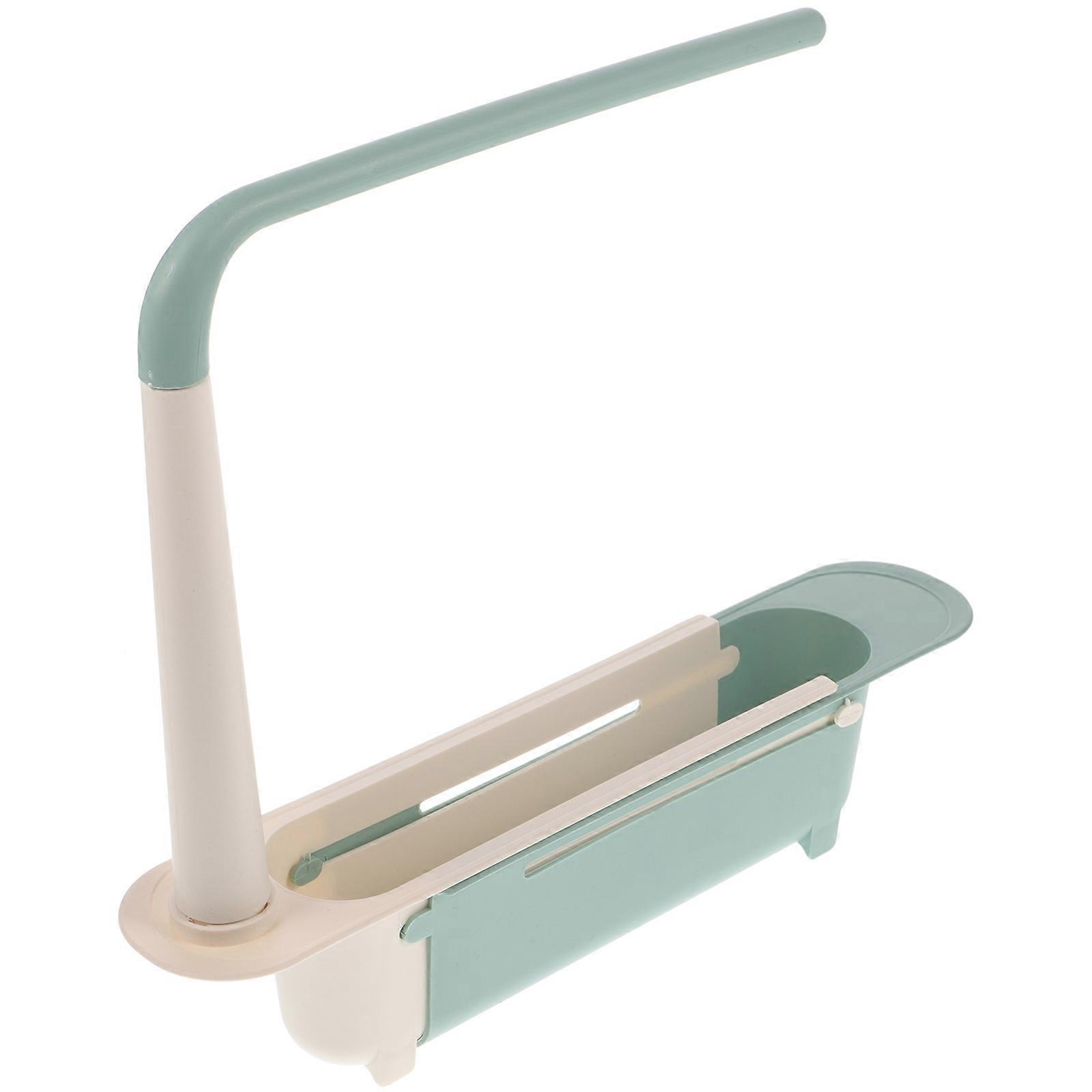Retractable Sink Storage Rack Green