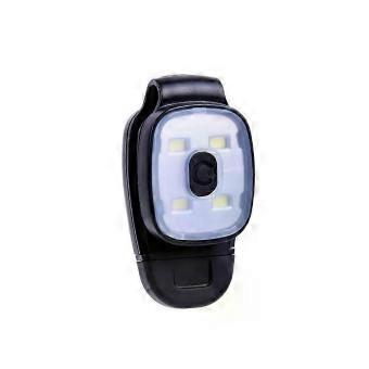 Clip-on flashlight LED running light Clip-on light USB night running chest light Dog walking hiking jogger hands-free flashlight-bj