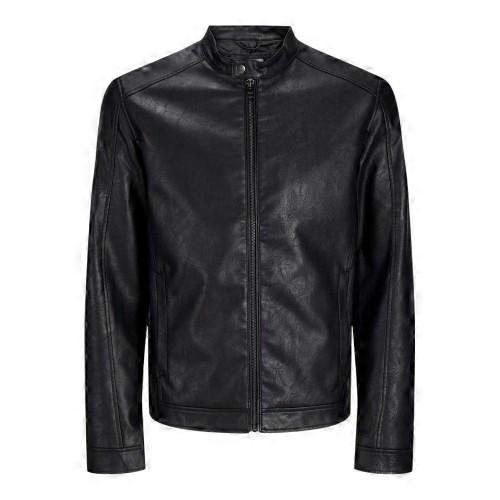 Jack And Jones Mens PU Plus Biker Jacket