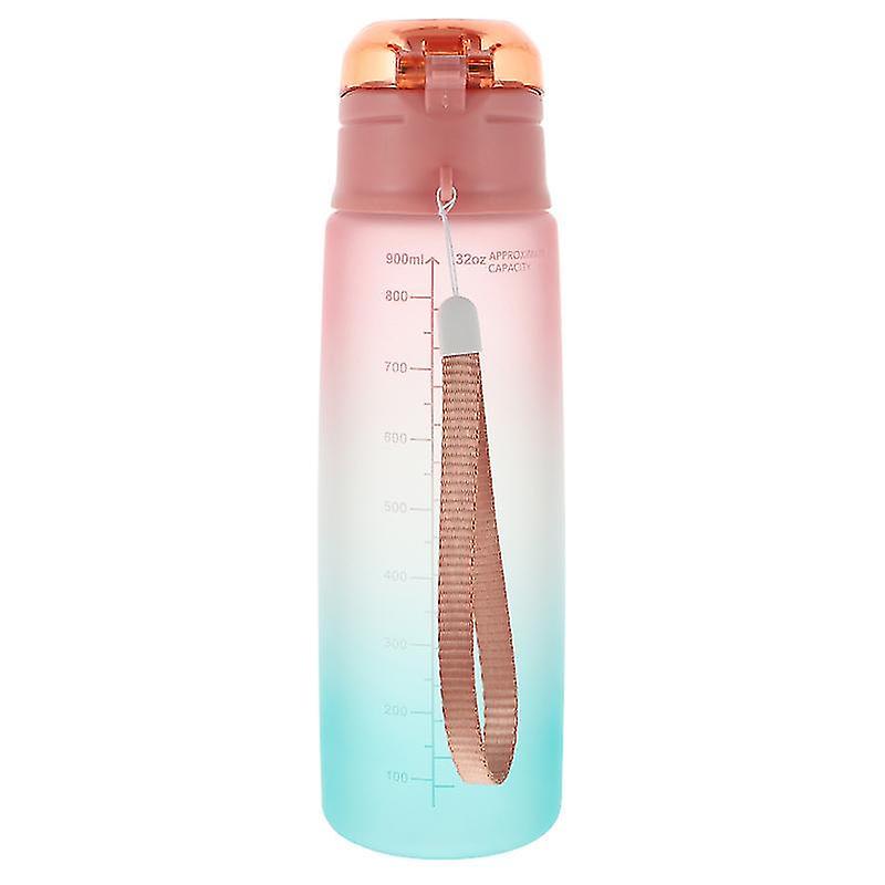 26X7.6cm Tumblers 1pc Plastic Time Marker Sports Water Cup Portable Outdoor Water Bottle