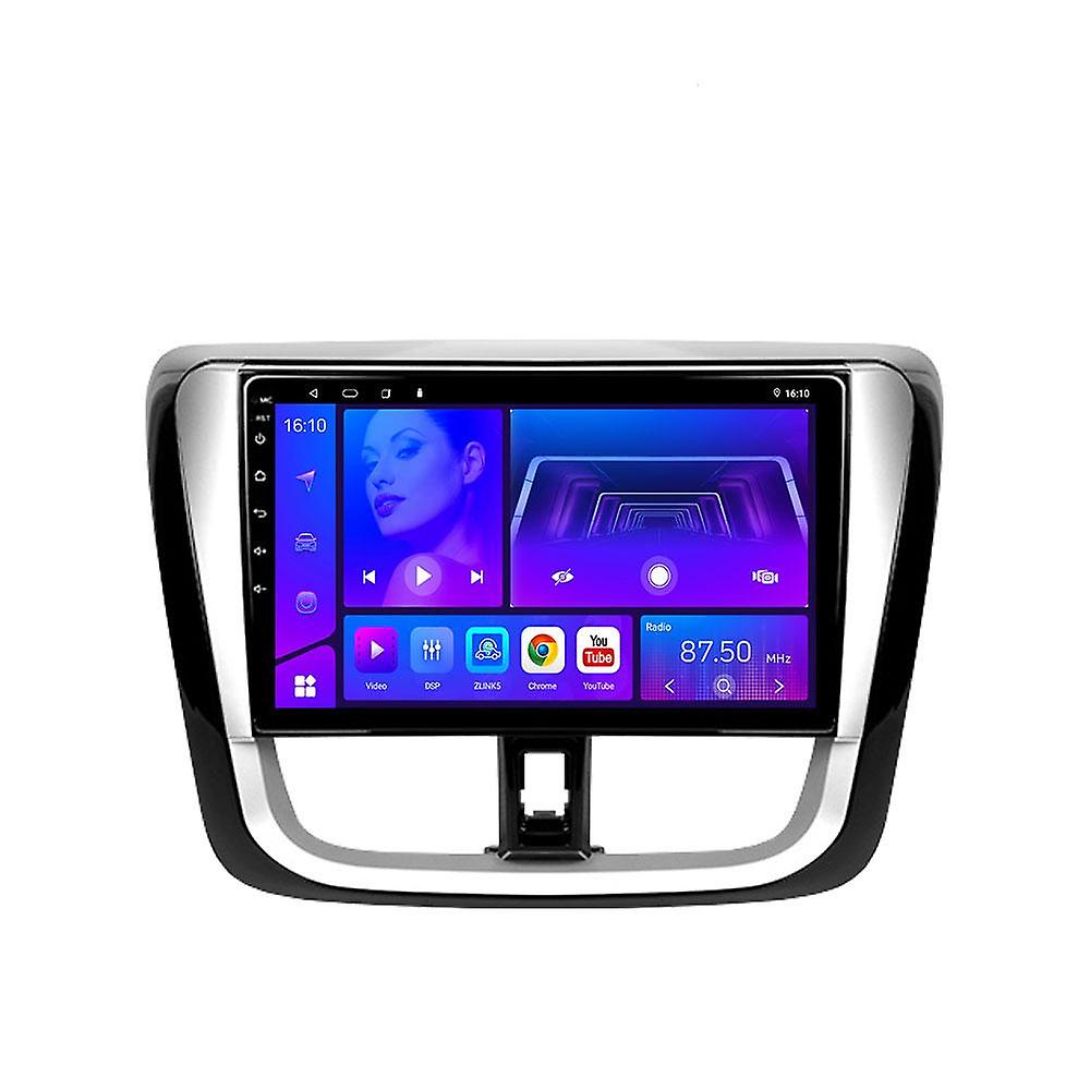 Carplay Central Multimedia Car Stereo Radio For Toyota Vios Yaris 2016 - 2019 Navigation head