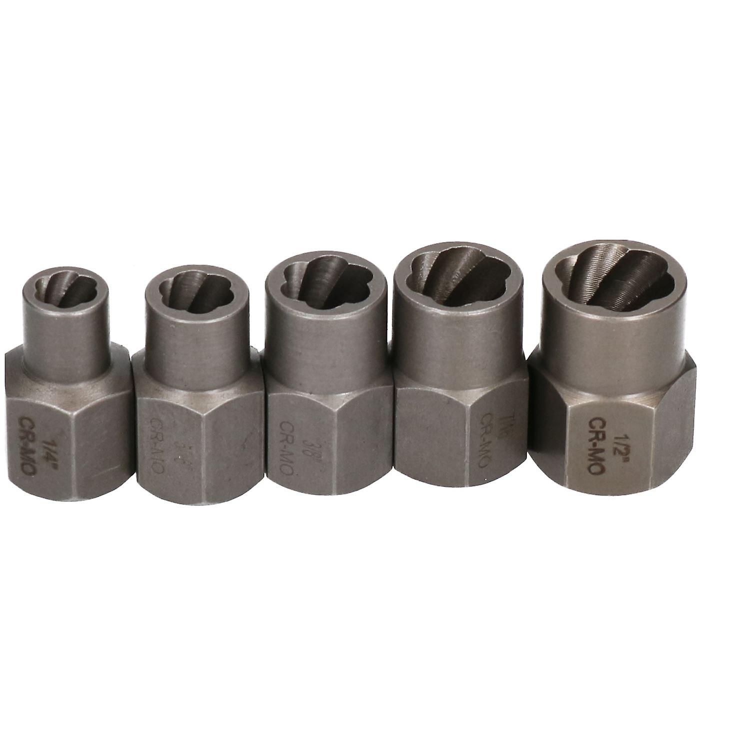3/8" Drive Shallow Bolt Extractor Remover Removal Set 1/4" - 1/2" 5pc