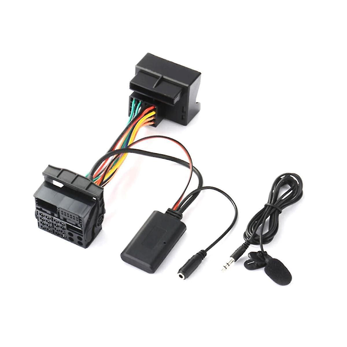 Audio Aux Cable Adapter Bluetooth 5.0 + External Microphone Compatible with Opel Cd30 Cdc40 Cd70 Dvd