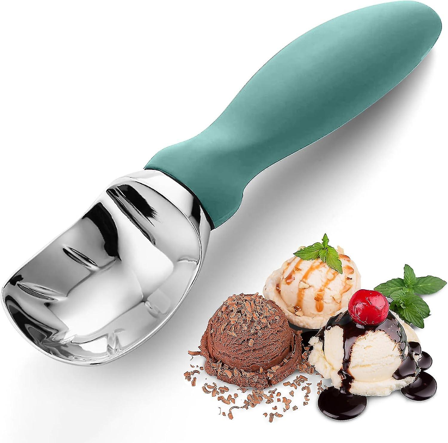 Ice Cream Scoop, Perfect Shape Scoops Every Time, Ideal For Frozen Treats, Cookie Dough, Melons And More (mint)