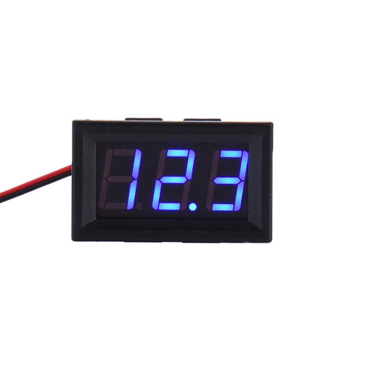 DC 3.2-30V Two-wire Voltmeter LED Panel Digital Display Voltage Meter Device