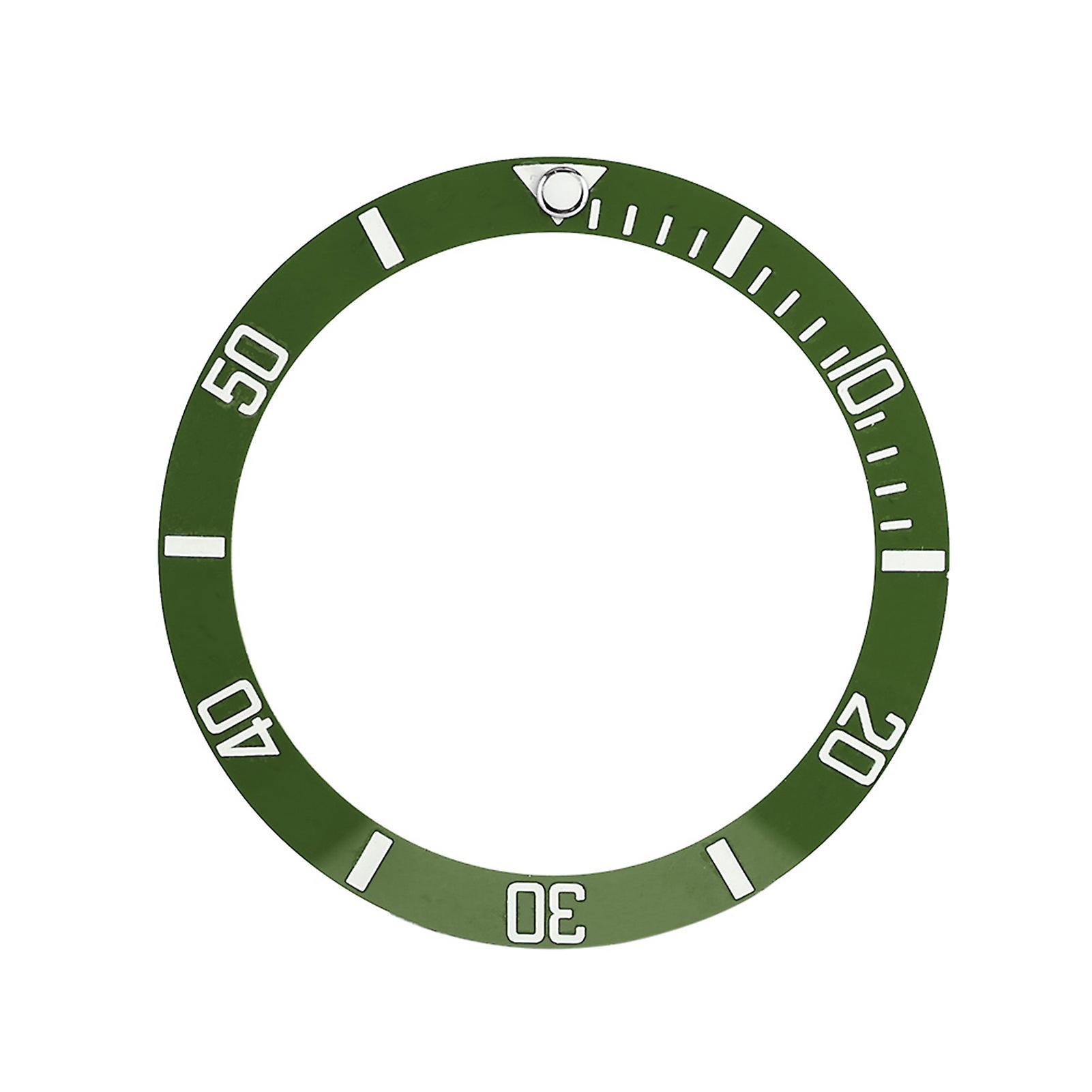 Watch Wristwatch Aluminum Material Loop Bezel Insert Ring Replacement Part (Green)