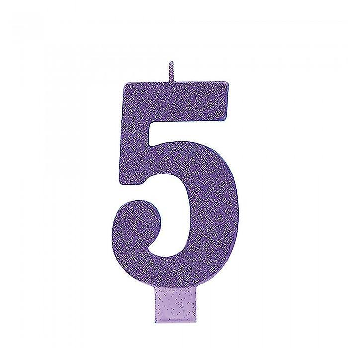 Amscan Glitter 5th Birthday Candle