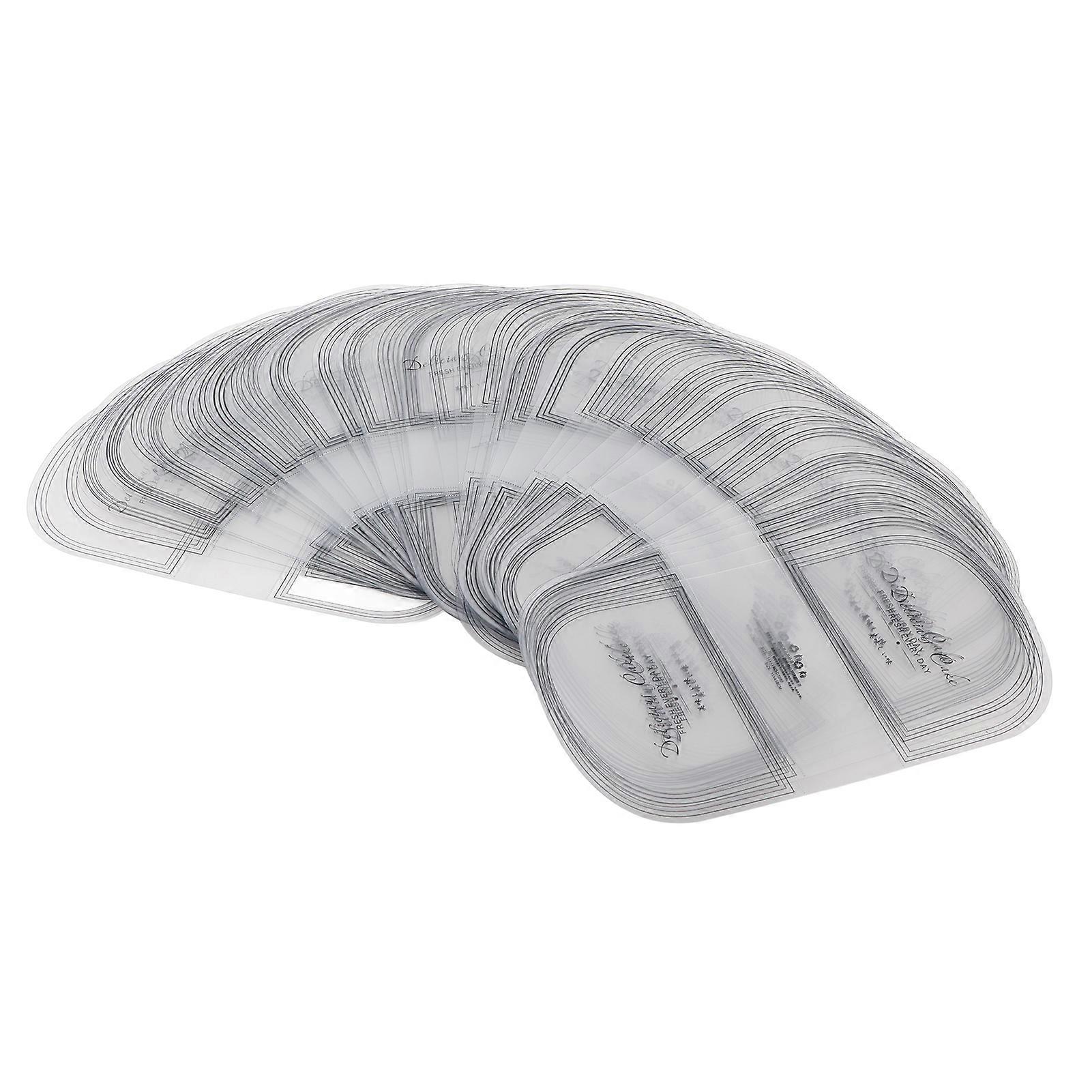 100 Pcs Cake Edge Wrap, Semicircle, Transparent, Baking Collar
