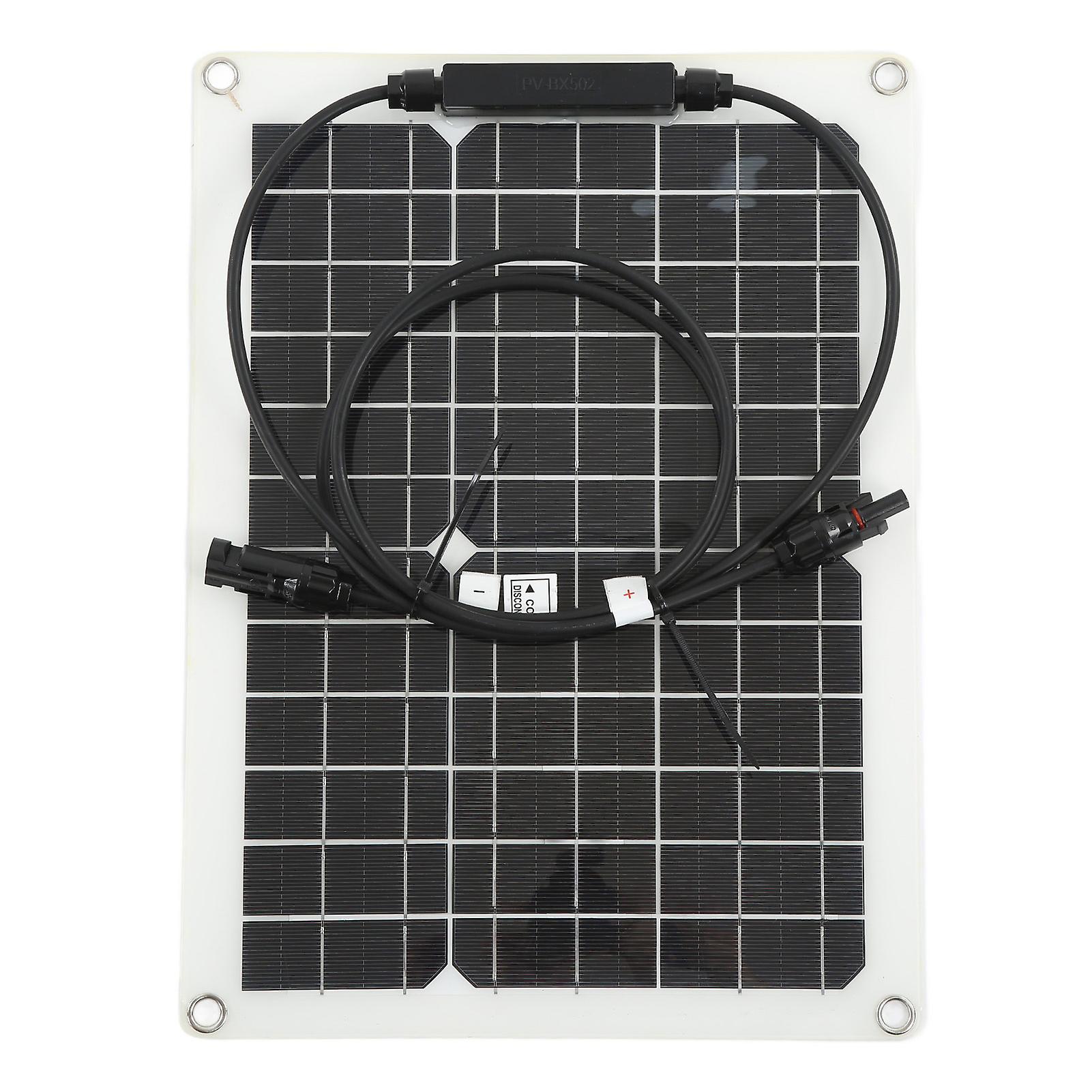 Solar Panel Monocrystal Solar Cell Panel Controller Kit 30W 18V Output for Automobile Houseboat