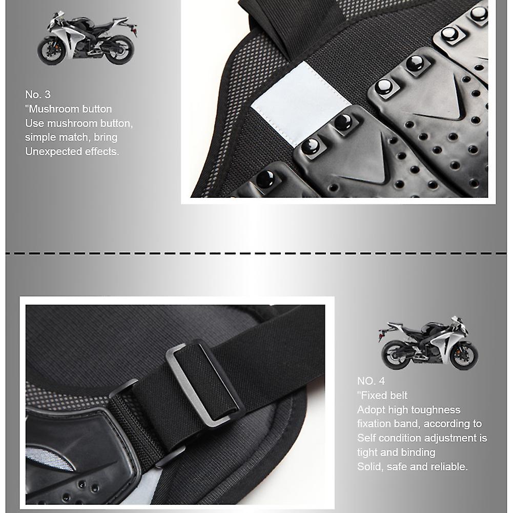 Professional Motorcycle Armor Vest L XL Chest Back Protector