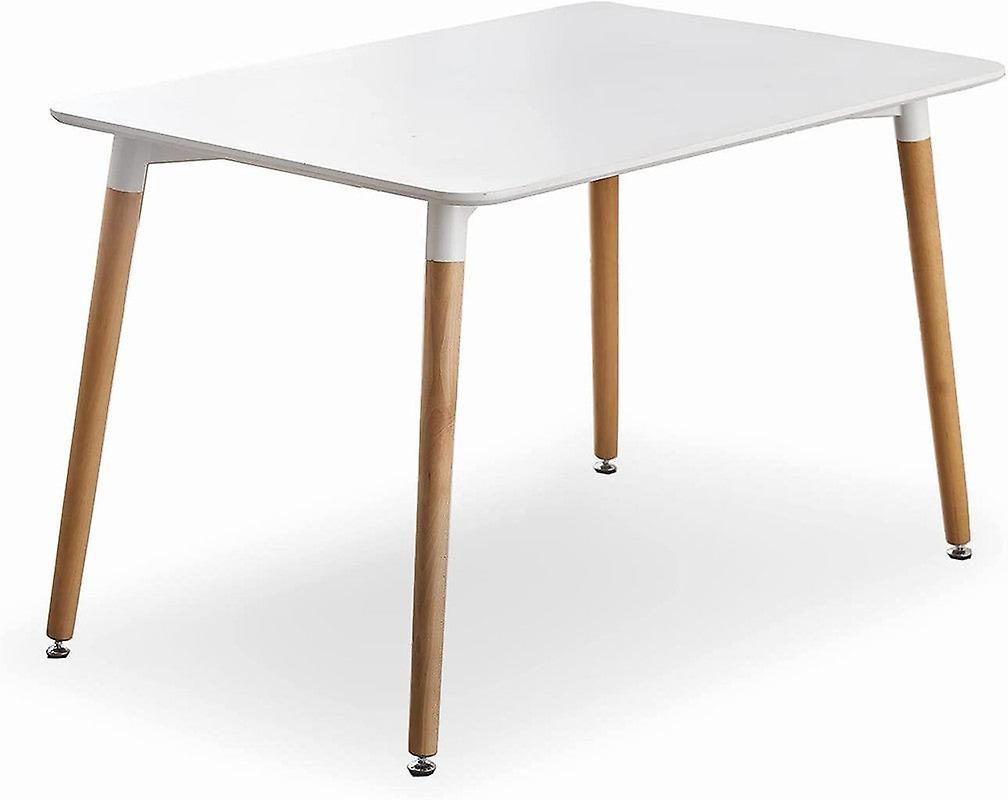Halo Dining Table With Solid Wooden Legs - Single