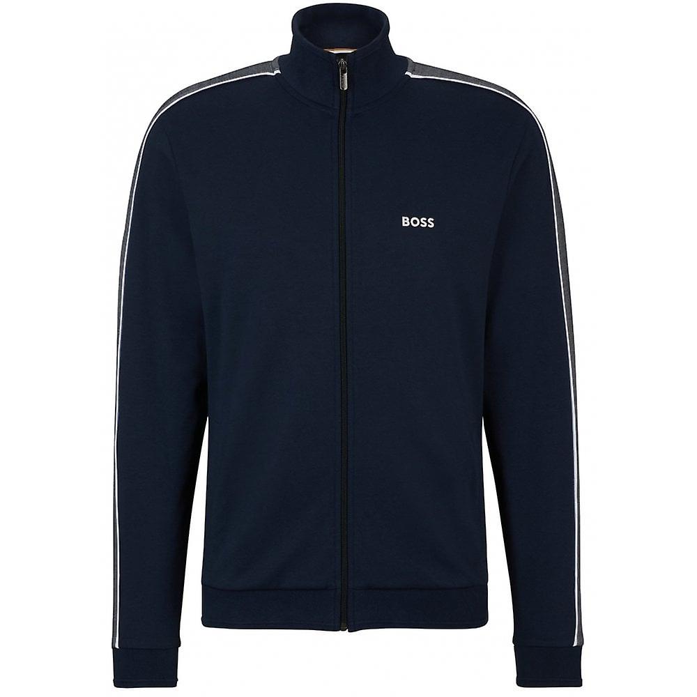 Herr Hugo Boss Fritidskläder Hugo Boss Mörkblå Tracksuitjacka med dragkedja för män